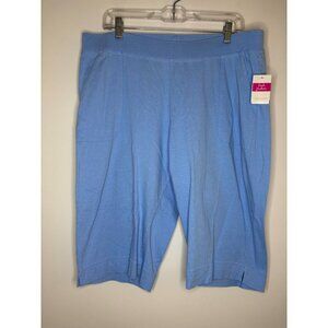 FRESH PRODUCE NEW Key Largo Padal Pusher Womens XXL Bayside Blue Stretch Pull On